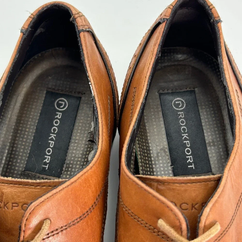 Rockport brogue upper are